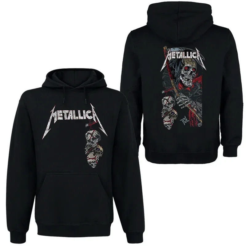 Band Rock Dark Wind Hoodie Men's Street Hip Hop Top Comfortable Hooded Sweater Fall_Winter Personality Men's Clothing