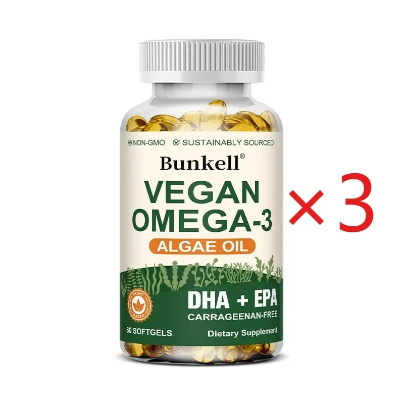 Omega 3 Algae Oil | Plus DHA EPA Non GMO Overall Health | Fish Oil Substitute 120 Capsules Soft Capsules — image 9