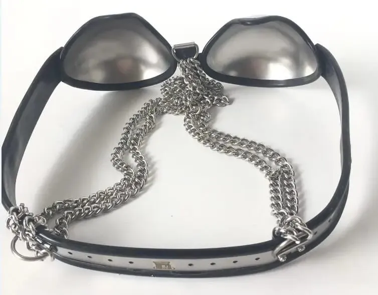Female Adjustable Stainless Steel Band Bra Brassiere Breast Form With Lock Bondage Chastity Belt Device Ddsm Sex Toy 3 Color — image 5