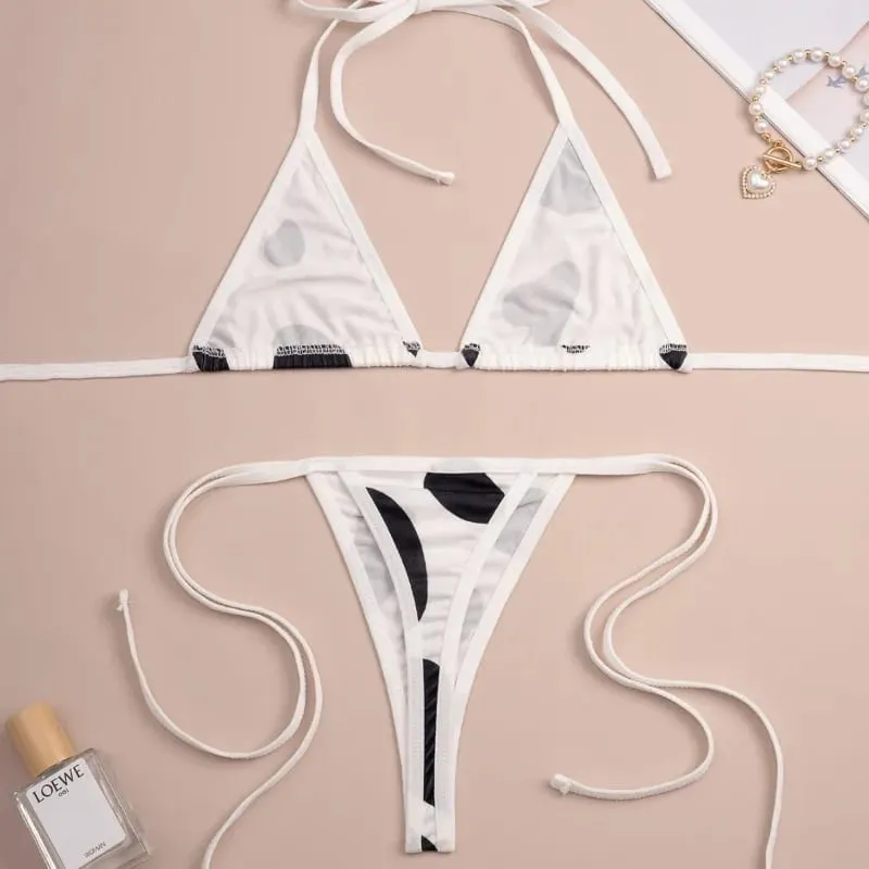 Sexy Underwear European and American Sexy Women's Lingerie Set - Pajama Set (2-piece) Micro Bikini Plus Size Lingerie — image 3