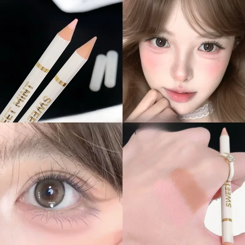 Double-Ended Lying Silkworm Pen Under Eye Liner Brighten Shadow Makeup Pencil Nude Pink Beige Lower Eyelid Highlighter Contour — image 10