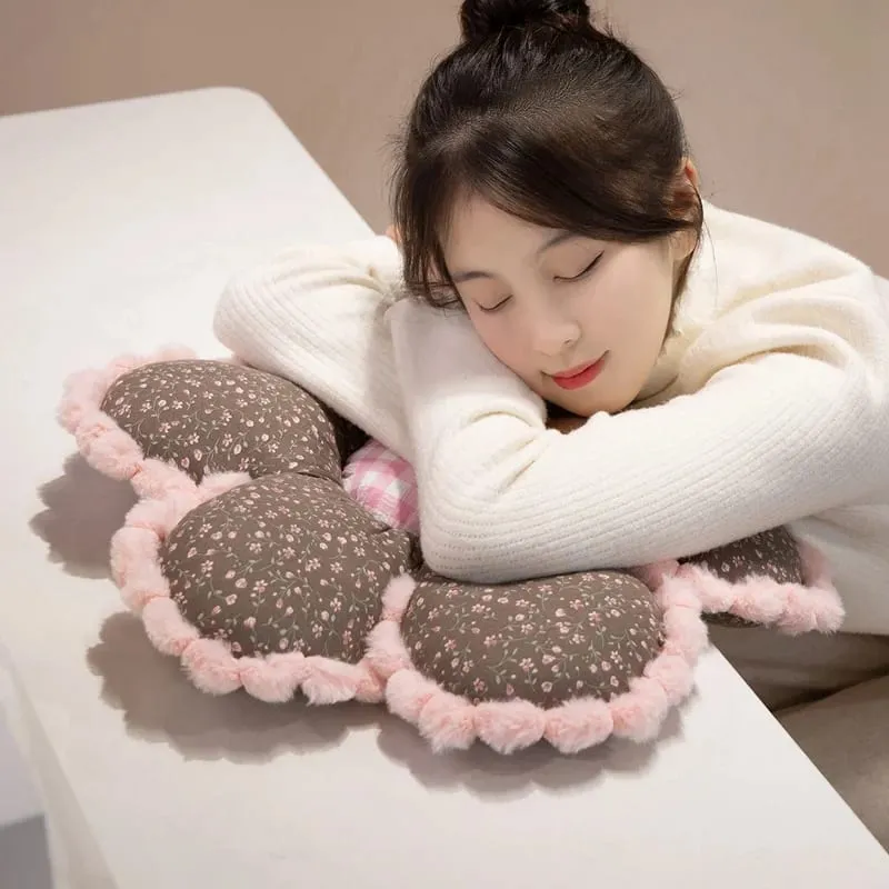 50cm Floral Cushion Girls Princess Favors Flowers Soft Stuffed Plush Chair Seat Mats Car Warm Cushion Sofa Pillow For Home Decor — image 7