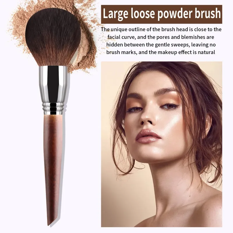 15 Piece Wood Handle Makeup Brushes With Gift Box Soft Synthetic Hair Foundation Blush Eyeshadow Contour Cosmetic Tool Set — image 5