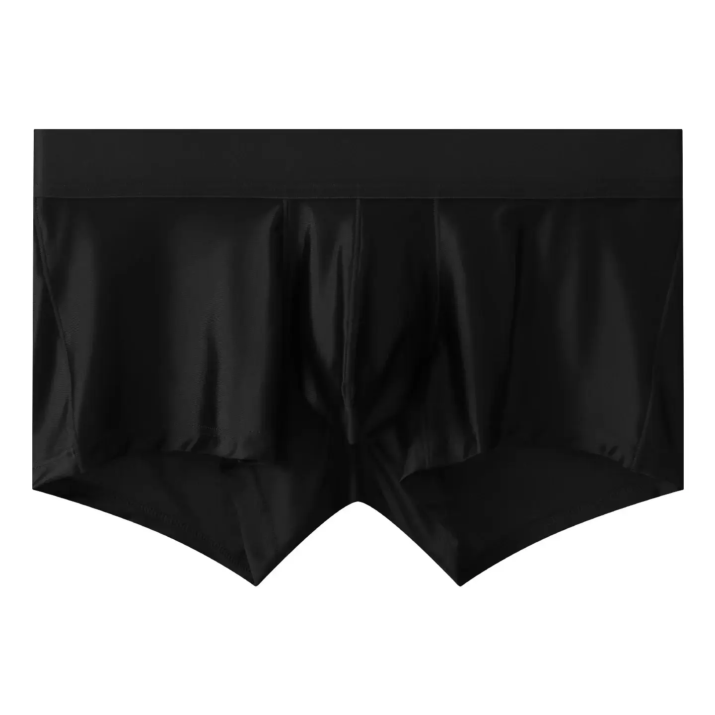 Mens Underwear Boxer Shorts Man Solid Slim Nylon Panties Cueca Middle Waist JJ Pouch Underpants Male Boxers Ropa Plus Size M-XXL