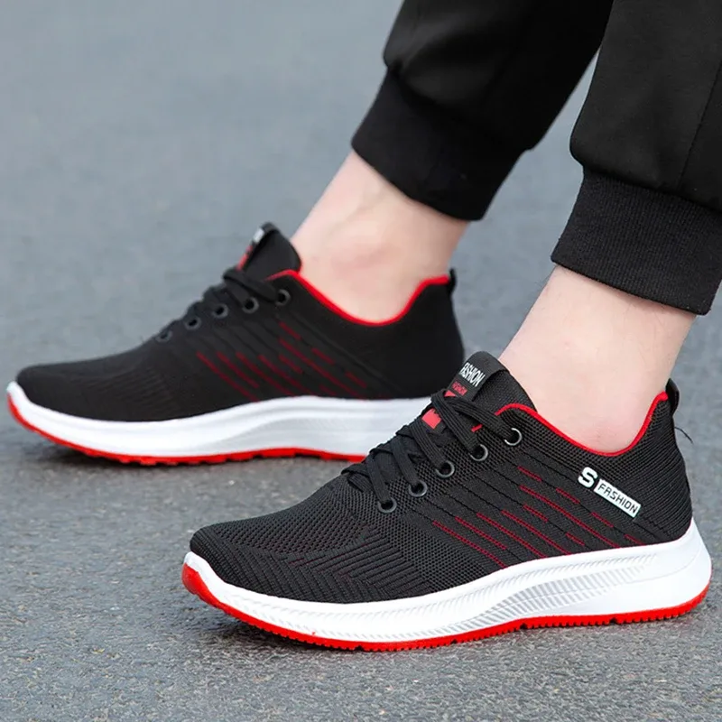 Spring Summer men's shoes breathable light casual sports shoes outdoor soft soles comfort lace up running shoes student sneakers — image 3