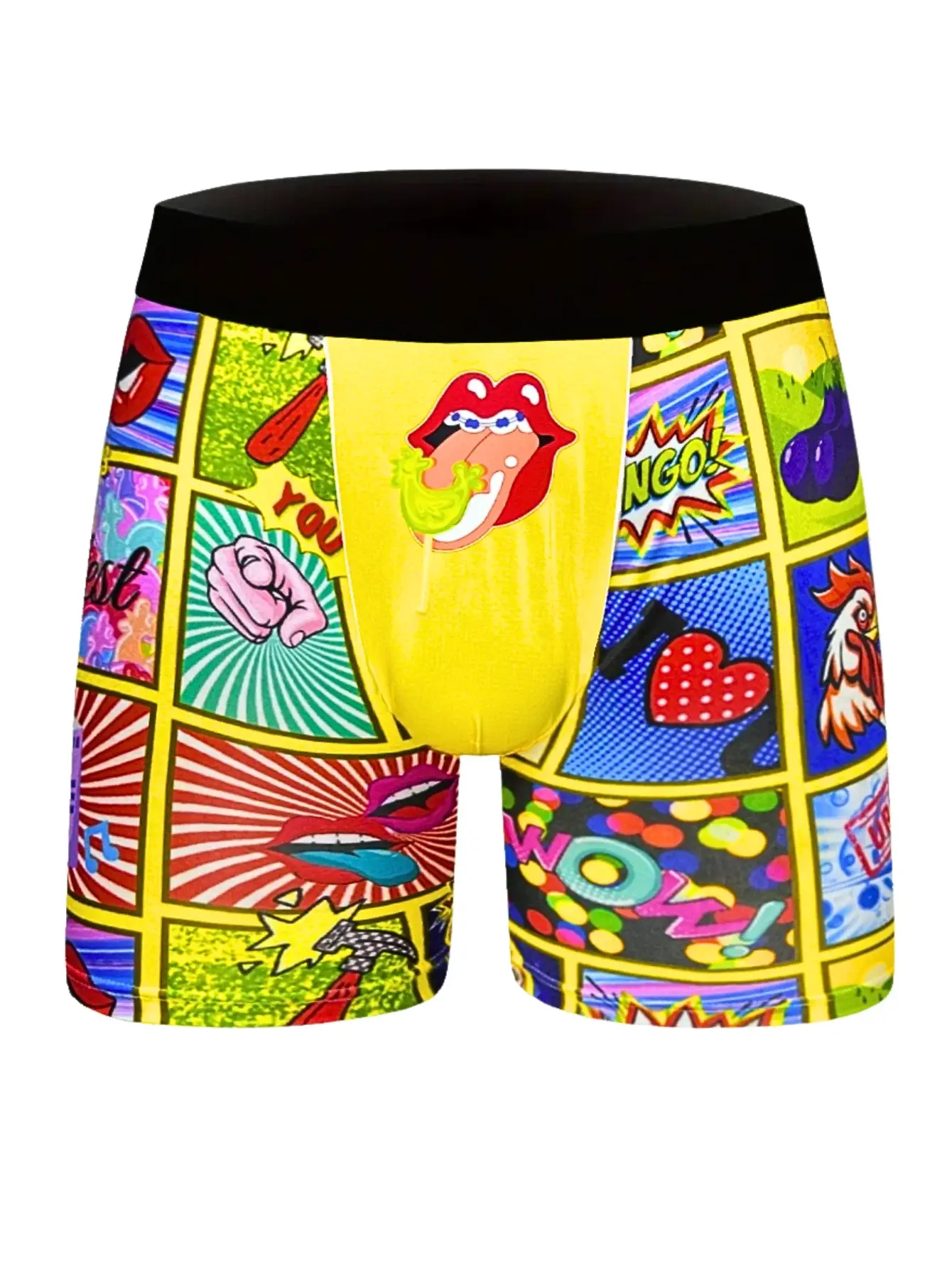 Ropa interior para hombre, Boxershorts deportivos informales, Boxers largos estampados para hombre, ropa interior Sexy divertida para adolescentes y padres, pantalones cortos estampados a la moda