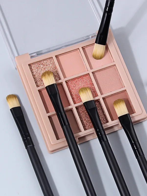 10PCS Eyes Makeup Brushes Set Professional Soft Contouring Eyeshadow Eyeliner Eyebrow Brush Women Facial Beauty Cosmetic Tool
