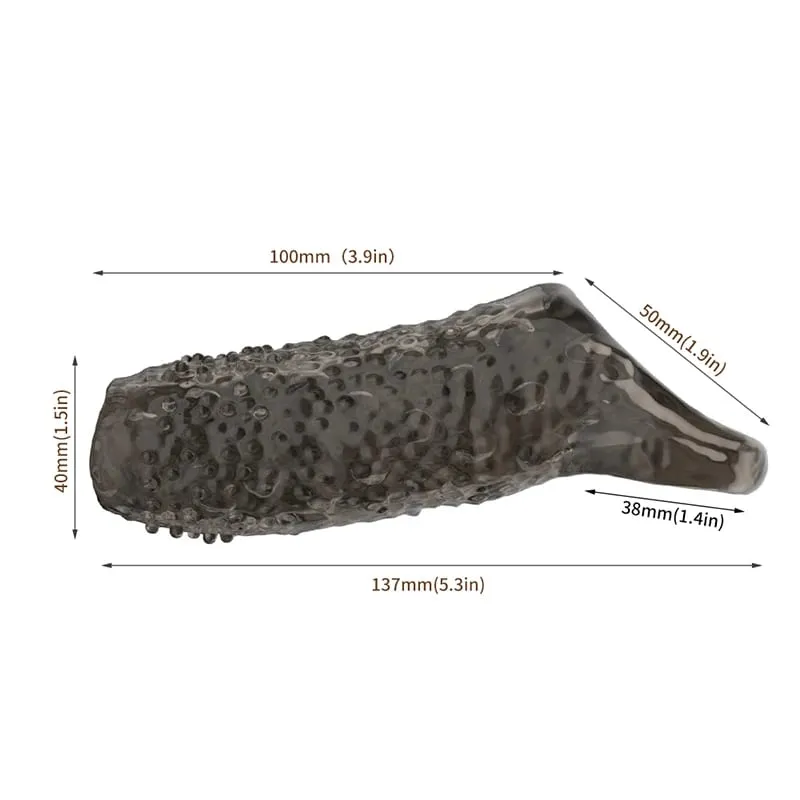 Men Penis Extender Sleeve Reusable Comdom Delay Ejaculation Penis Sleeve Dick Male Dildo Sex Toys for Men Adult 18+ Erotic Goods — image 14