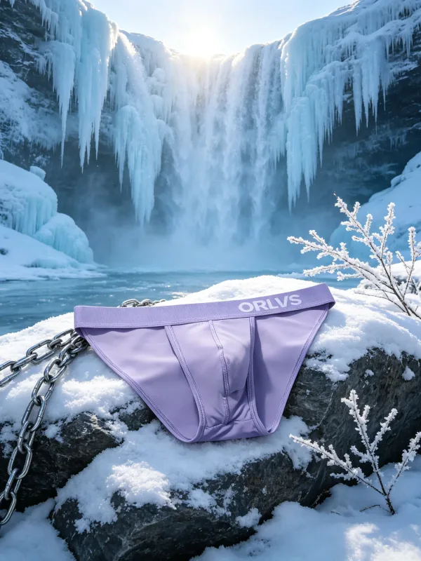 Mens Triangle Underwear Solid Basic Tone Wide Stretch Waist Trim 3D Contour Pouch Soft Airy Trendy Mens Underpants — image 5