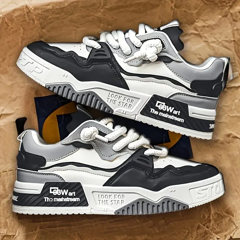 1 Pair of Men's Sports and Casual Shoes Outdoor Versatile Flat Shoes Trendy Vacation Casual Shoes — image 2