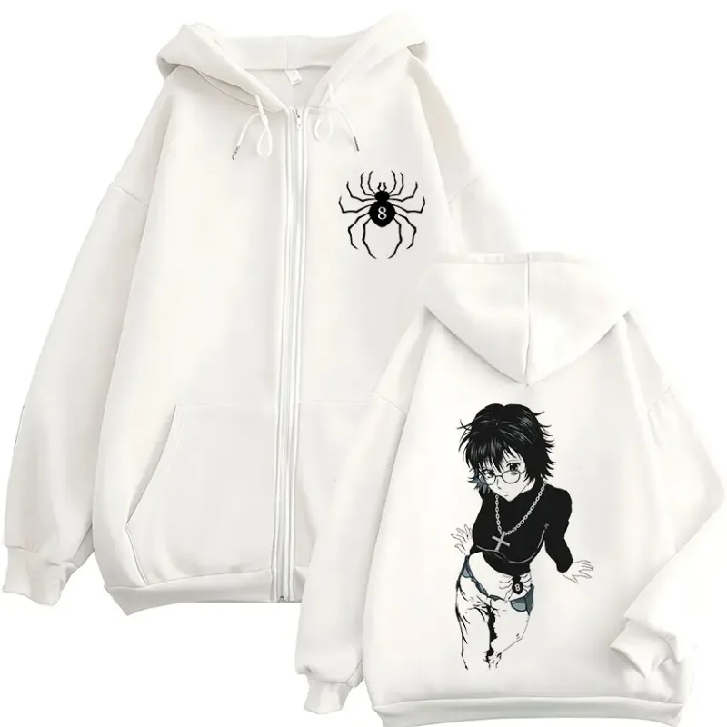 Anime Hunter X Hunter Shizuku Phantom Troupe Zipper Hoodies Men's Women Clothing Casual Zip Up Hooded Sweatshirts Jackets Coat — image 5