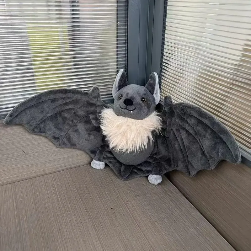 Large Huggable Design Stuffed Bat Plush Lifelike Stuffed Plush Toy Gift Bat Plush Toy Soft Bat Plush Christmas Party
