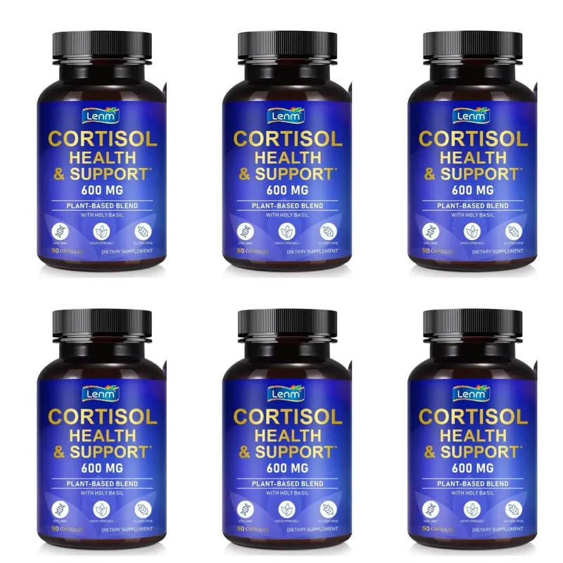 Lenm Cortisol Health Support Capsules Ashwagandha Rhodiola Holy Basil L-Theanine For Stress Balance & Relaxation Adult 90 Count — image 11