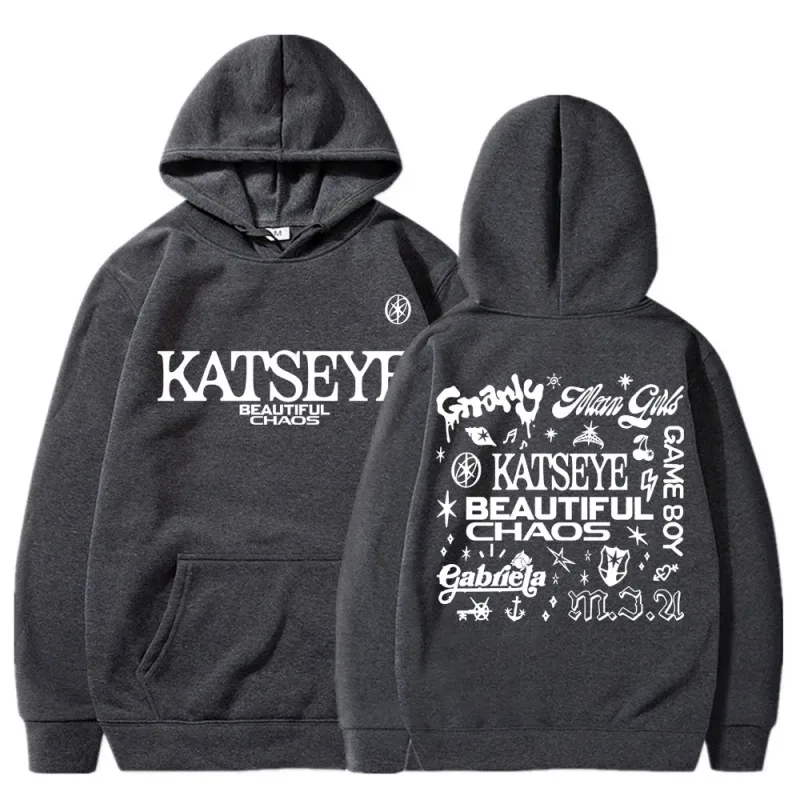 Kpop Katseye Beautiful Chaos Album Tour Hoodies Fashion Retro Harajuku Men Women Sportwear Fleece Oversized Tracksuit Streetwear — image 12