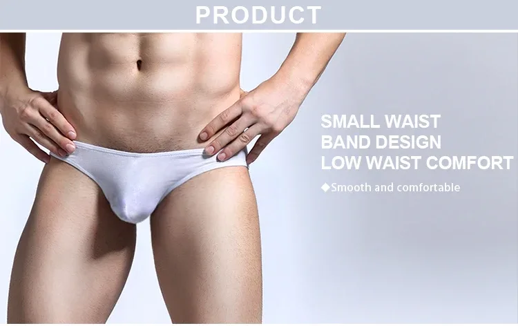 Roupa interior masculina calças triangulares pequenas u convexo modal fino estiramento sexy cintura baixa apertado cuecas laterais estreitas — image 12