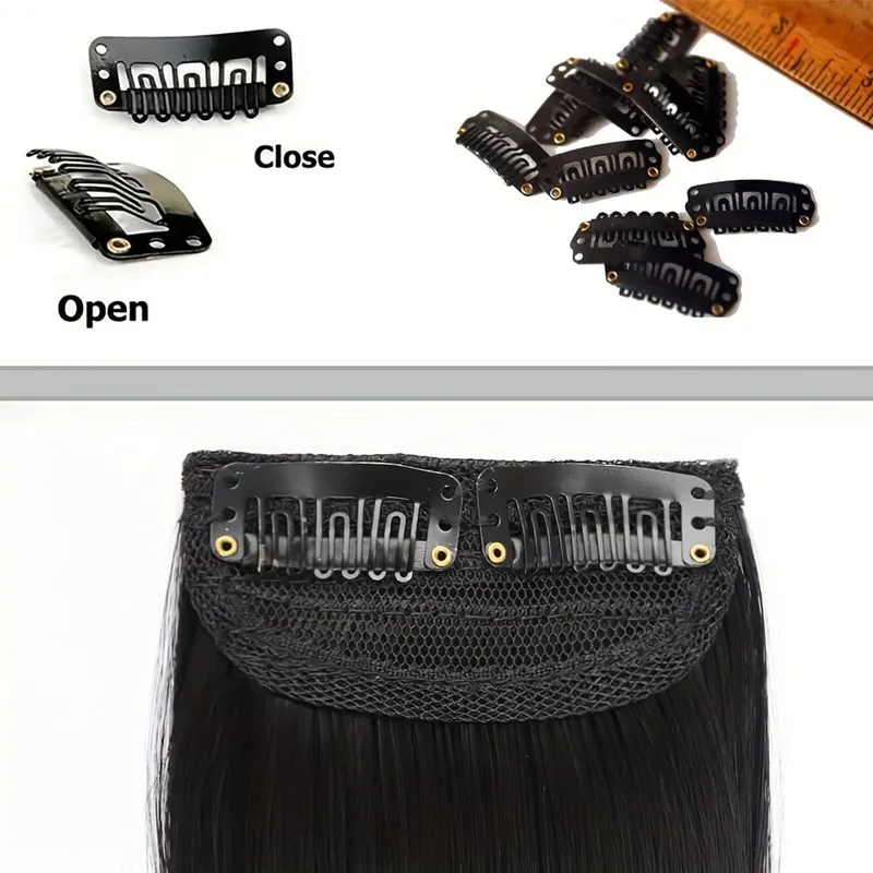 2pc Natural Invisible Fluffy Hair Pads for Women Hair Extension Fluffy Hair Lining of Hair Top Cover Synthetic Seamless Hair Pad