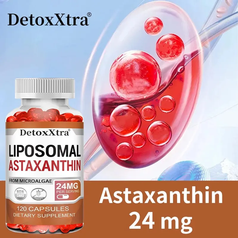 Liposomal Astaxanthin 24mg High Absorption Premium Antioxidant Supports Metabolism Eye Skin Joint & Immune Health Non-GMO — image 3