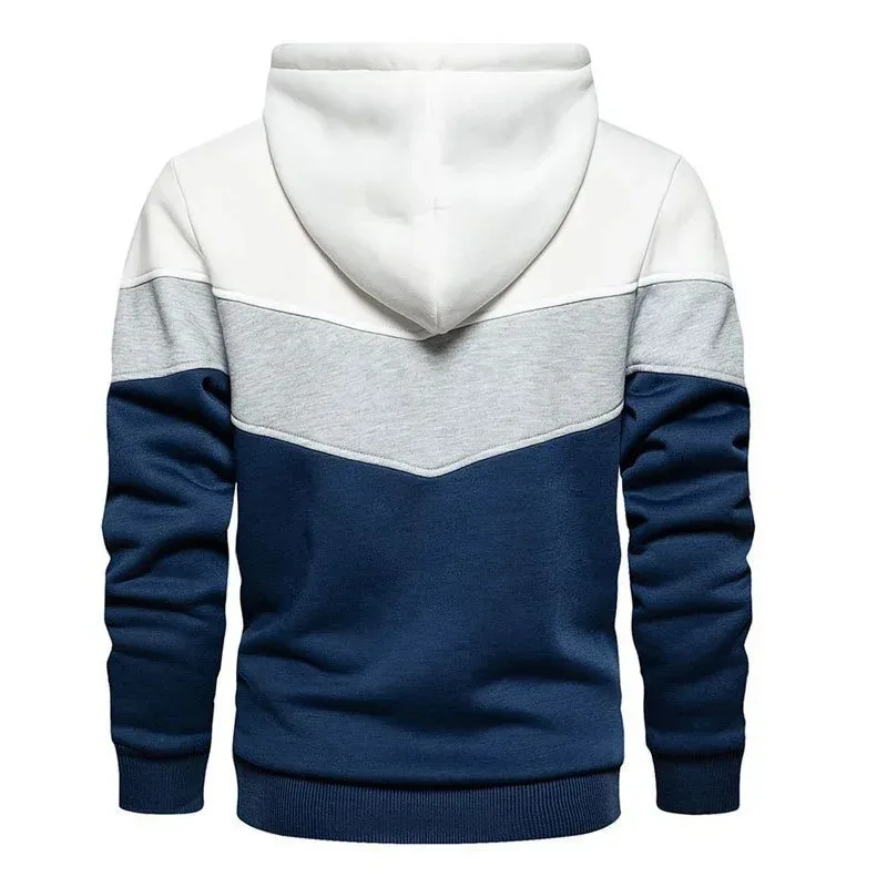 Spring Autumn Fashion splicing Men's Hoodies long sleeve Casual Hoodies Sweatshirts Sweatshirt men tops Pullover — image 14