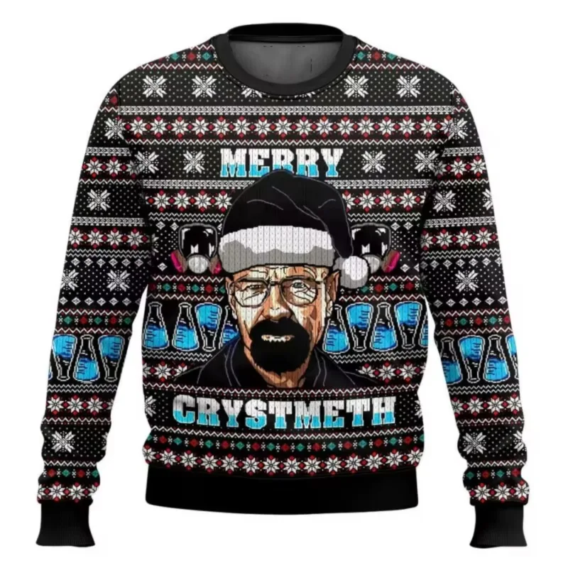 Let Him Cook Breaking Bad Movie 2026 New Christmas Happy Fashion Cartoon Men and Women Street Hip Hop Couple Sweatshirt — image 4