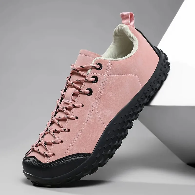 Unisex Barefoot Wide Toe Shoes Women Men Artificial Leather Minimalist Sneakers Zero Drop Outdoor Lace-Up Slip on Walking Shoes