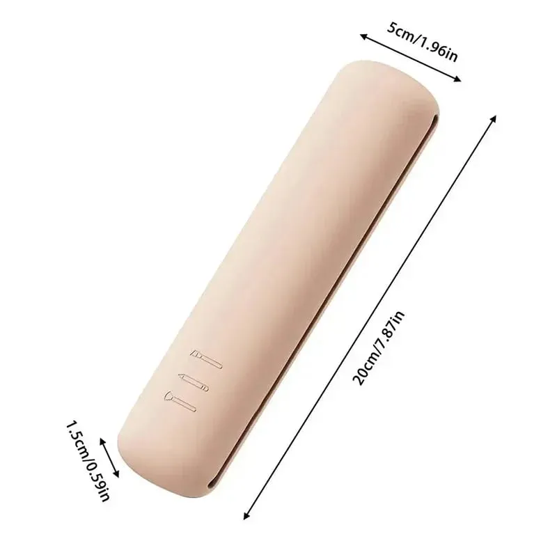 New Travel Makeup Brush Holder Silicone Cosmetic Brushes Bag Makeup Sponge Case Portable Waterproof Makeup Tools for Women Girls — image 5