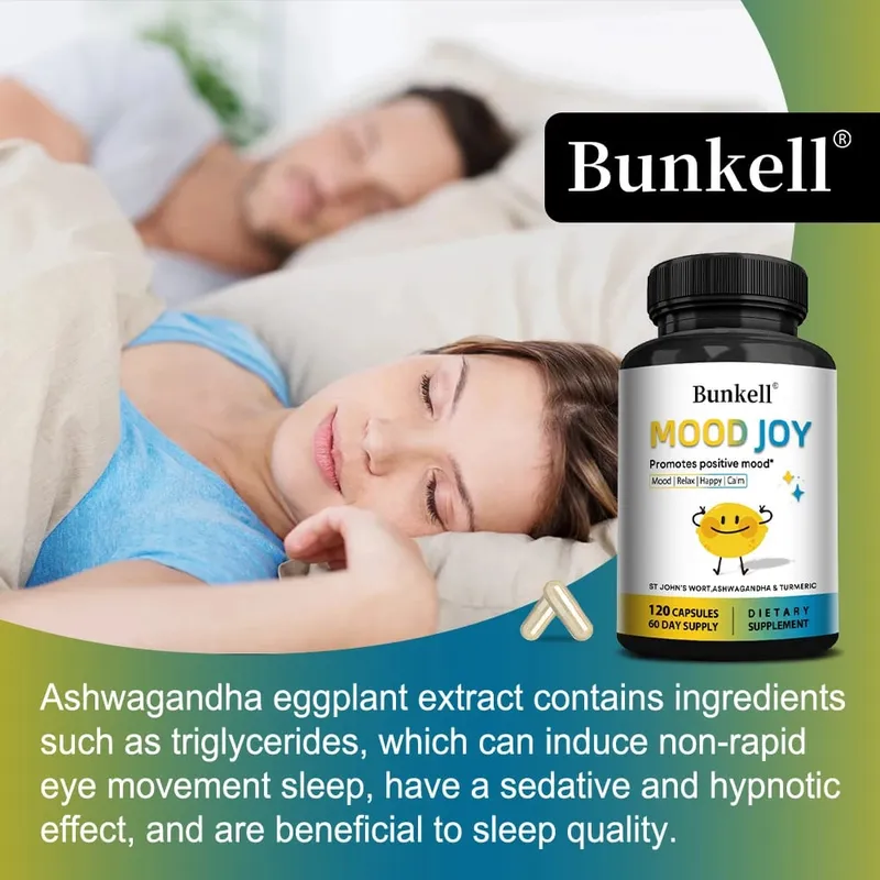 St. John's Wort Complex with Ashwagandha & Turmeric - Mood Stress Relief Calm Relaxation Mental Health & Sleep Support