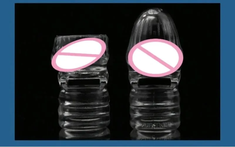 2PCS/Set Penis Sleeve Silicone Reusable Extension Condom Delay Ejaculation G Spot Anal Sex Toys For Men No Vibrator Sex Shop