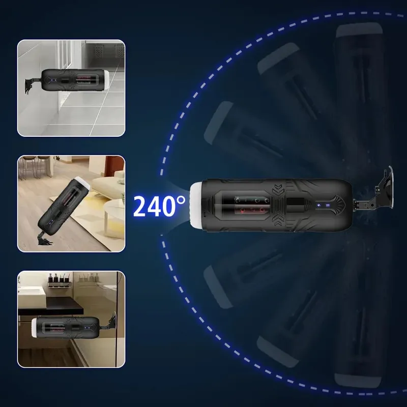Automatic Male Masturbator Telescopic Rotation Masturbation with Suction Cup Simulation Blowjob Piston Adult Sex Toy for Men