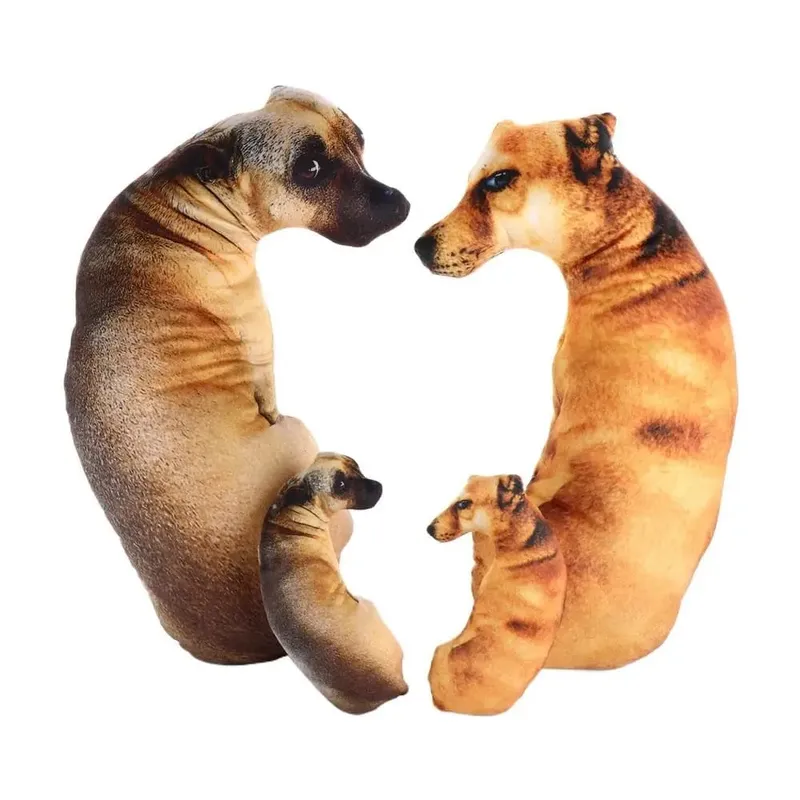 Cute 3D Lifelike Animal Throw Pillow Soft Dog Pillow Creative Cushion Office — image 5