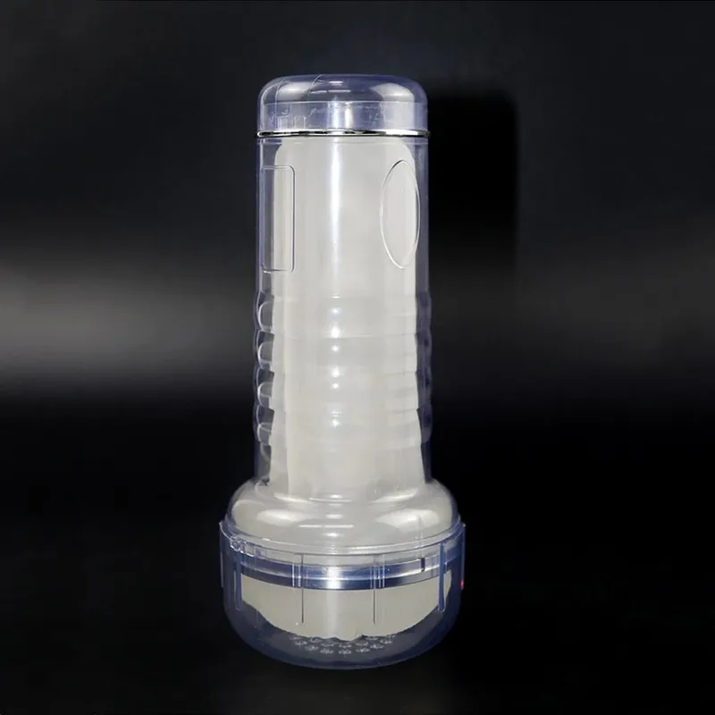 Transparent Cup Artifical Vaginal Real Pussy For Men Penis Exerciser Medical Penis Pump Cock Enlarger Sex Toys Male Masturbator — image 4