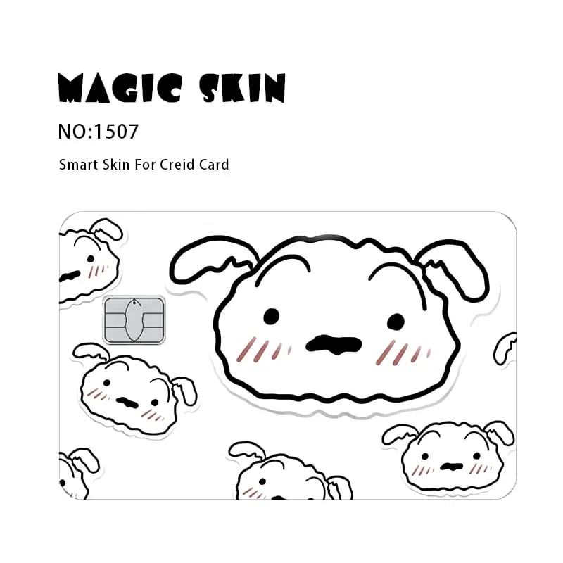 Anime Crayon Shin-Chan Matte Sticker Film Tape Skin for Credit Card Debit Card Cartoon Waterproof Stickers Small Chip Gifts Toys — image 6
