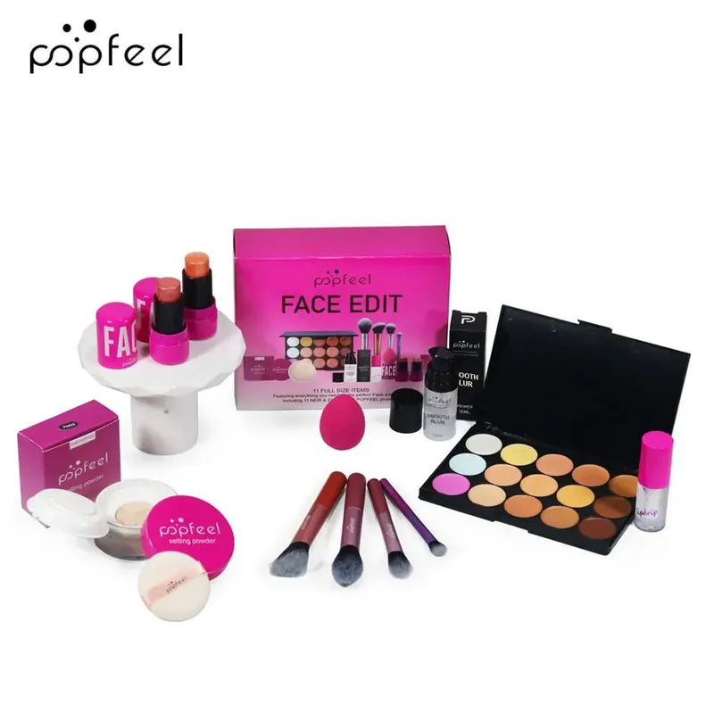 Coffret cadeau de maquillage pour la Saint-Valentin et les vacances – Kit de maquillage tout-en-un de 11 pièces pour filles et femmes avec correcteur — image 4