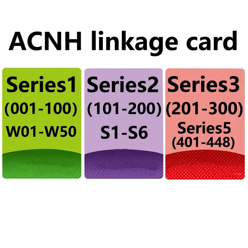 001 to 448 ACNH linkage card Sanrio card S1 to S6 Work for NS Switch NTAG215 NFC Printing animal Card — image 1
