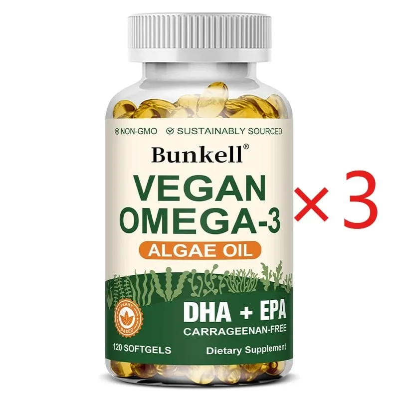 Omega 3 Algae Oil | Plus DHA EPA Non GMO Overall Health | Fish Oil Substitute 120 Capsules Soft Capsules — image 10