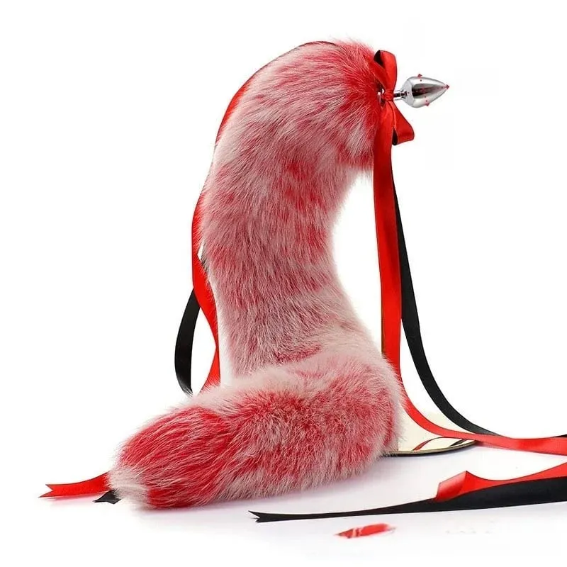 200cm Detachable Metal Butt Plug Fox Tail Cosplay Toys with Fetish Cosplay Fancy Dress Accessory for Couple BDSM Sex Flirt Prop — image 17