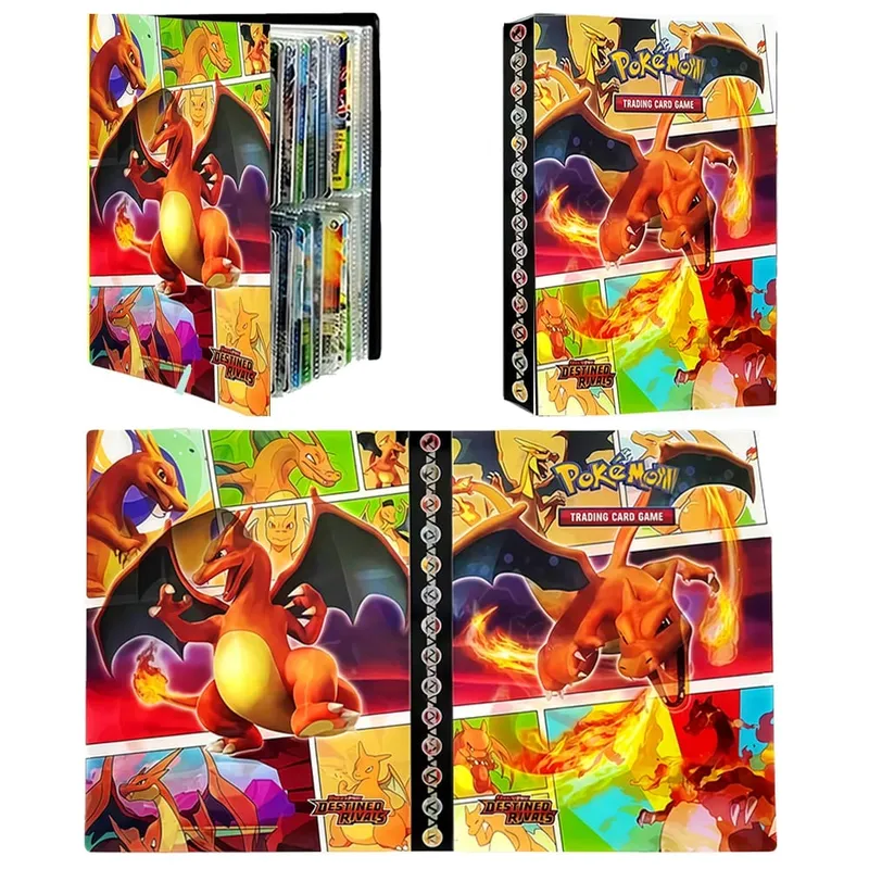 240/540PCS Pok é mon Cards Album Book Pokemon Game Charizard Card Album VMAX GX EX Holder Collection Binder Folder Kids Toy Gift