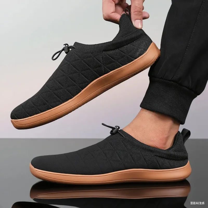 Minimalist and Unisex Wide Mesh Shoes for Comfortable Walking and Casual Outdoor Activities with Soft Soles Suitable for Travel