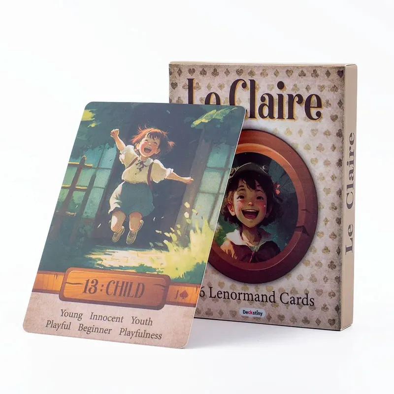Le Claire 36 Lenormand Cards Board Game for Family Party English Version Fortune Telling Divination Tarot Oracle Card Decks — image 1