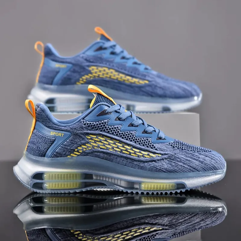 Men Basketball Shoes Platform Sneakers Casual Walking Sports Shoes Leather Trainer Athletic Footwear — image 5