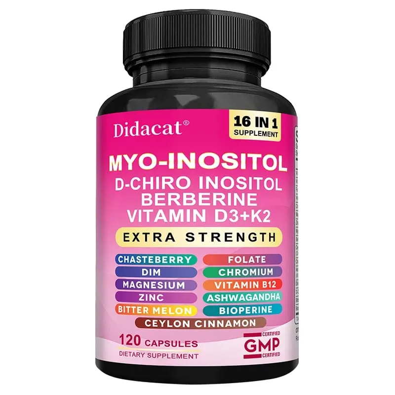 Inositol and D-Chiro-Inositol Vitamin D3+K2 Capsules Support Women's Health Balance Heart Health Promote Skin and Hair Health — image 9