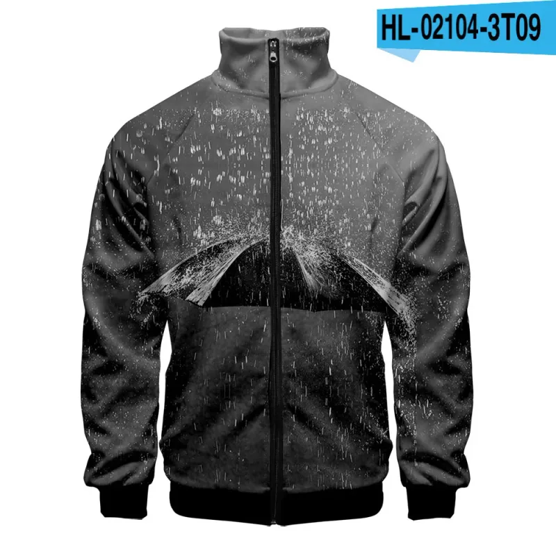 Harajuku Popular Rain 3D Print Zipper Raglan Jacket Windbreaker Boys/Girls Comfortable Stand Collar Jackets Coats — image 24