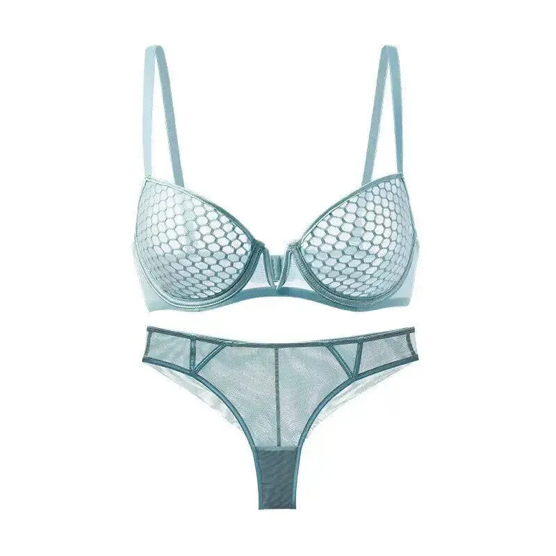 Full Bust Ladies Ultra-Thin Minimizer Bra Set Summer Soft Underwire Side Support Anti-Sagging Comfort Lingerie — image 5
