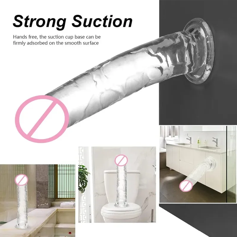 Super Cheap 6 Sizes Realistic Soft Jelly Dildo Butt Plug Anal Plugs Adult Sex Toy for Women and Men Vaginal and Anal Masturbator — image 2