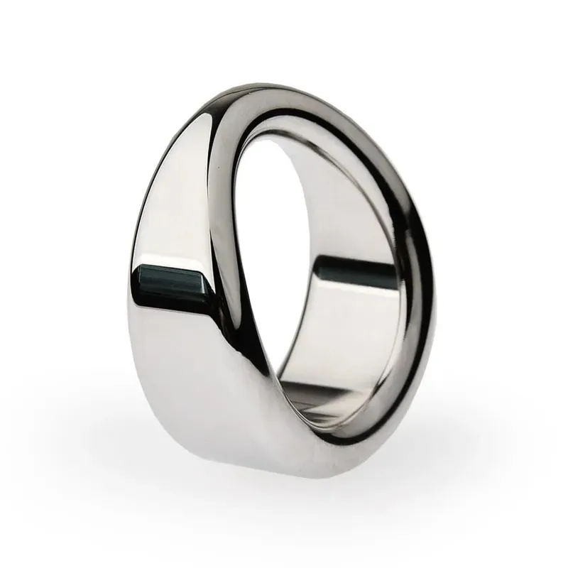 Stainless Steel Testicle Stretcher Heavy Duty Penis Ring Metal Lock Cock Weighted Exercise Scrotum Pendant Male Bondage Sex Toy — image 3