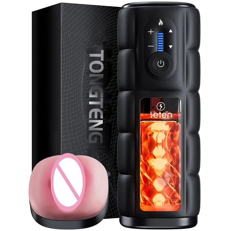 Male Masturbator Sex Toy for Men Thrusting Vibrating Pocket Pussy Brushless Motor Fast Heating Soft Texture Sleeve Adult Toys