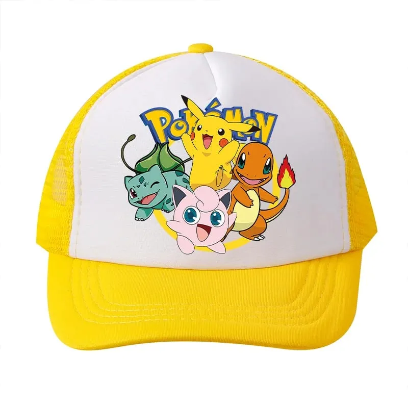 Pokemons Baseball Cap Pikachu Charizard Gengar cartoon Peaked Hat Kid Adult Summer Outdoor Sport Hat Boy Casual Fashion Cap Gift — image 18