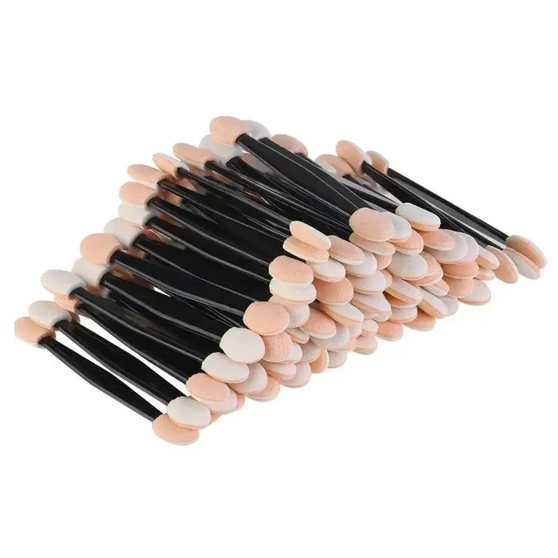 Double Sided Eyeshadow Applicators In Bulk Sponge Eye Shadow Brushes Disposable Mini Makeup Brushes Wholesale Cosmetic Tools
