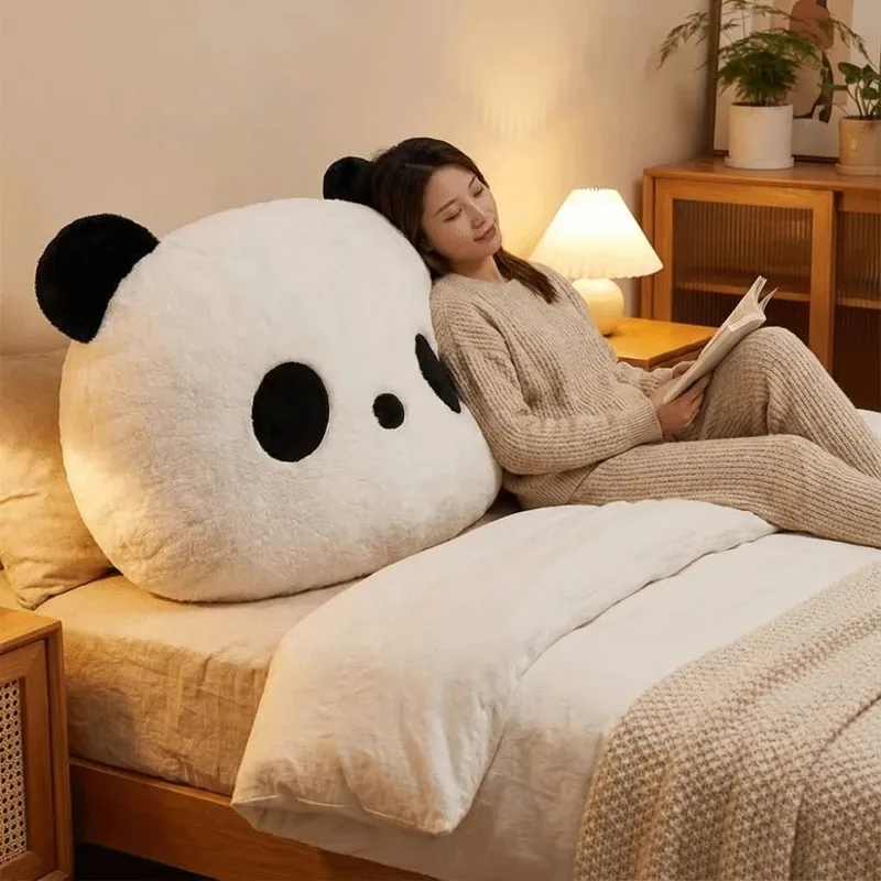Boneka Hewan Bantal Panda Mewah Sofa Kamar Tidur Dekorasi Rumah Bantal Panda Boneka Bantal Lempar Panda 30Cm Kawaii