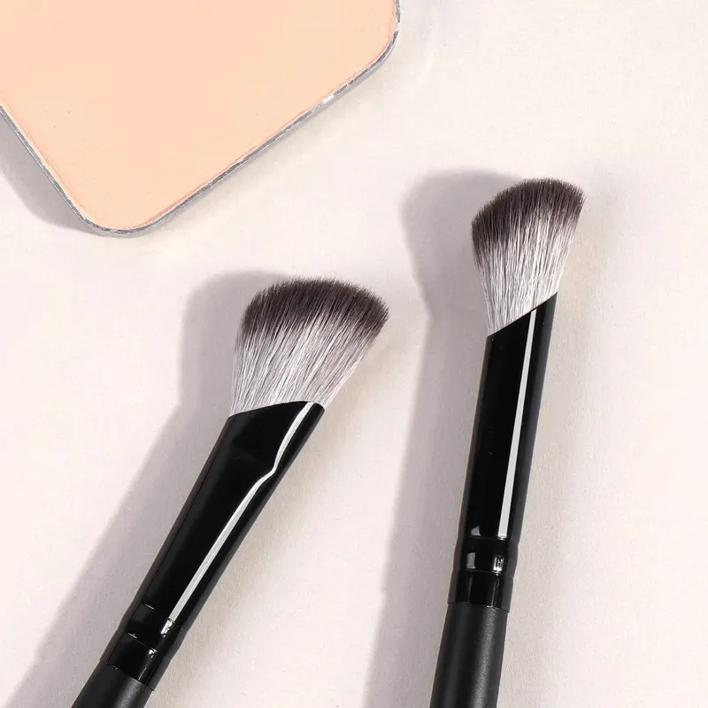 4 Stuks Dual-Ended Make-Up Kwasten Set Met Doos Foundations Poeder Verbergen Blush Voor Oogschaduw Basic Brush Beginner Reizen