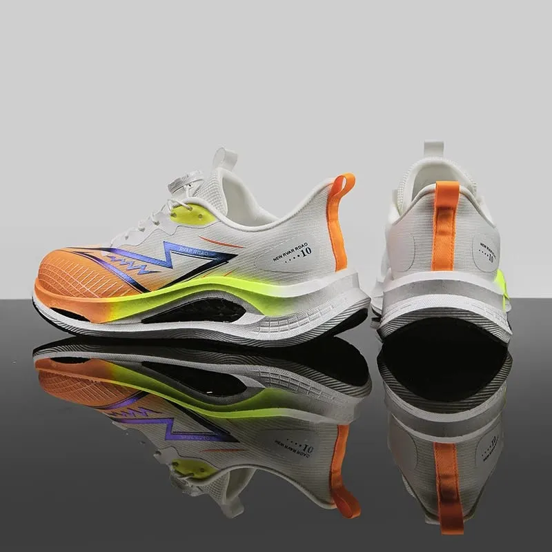 Men Sports Running Shoes Marathon Air Cushion Breathable Lightweight Comfortable Women Outdoor Athletic Jogging Tenis Sneakers — image 4